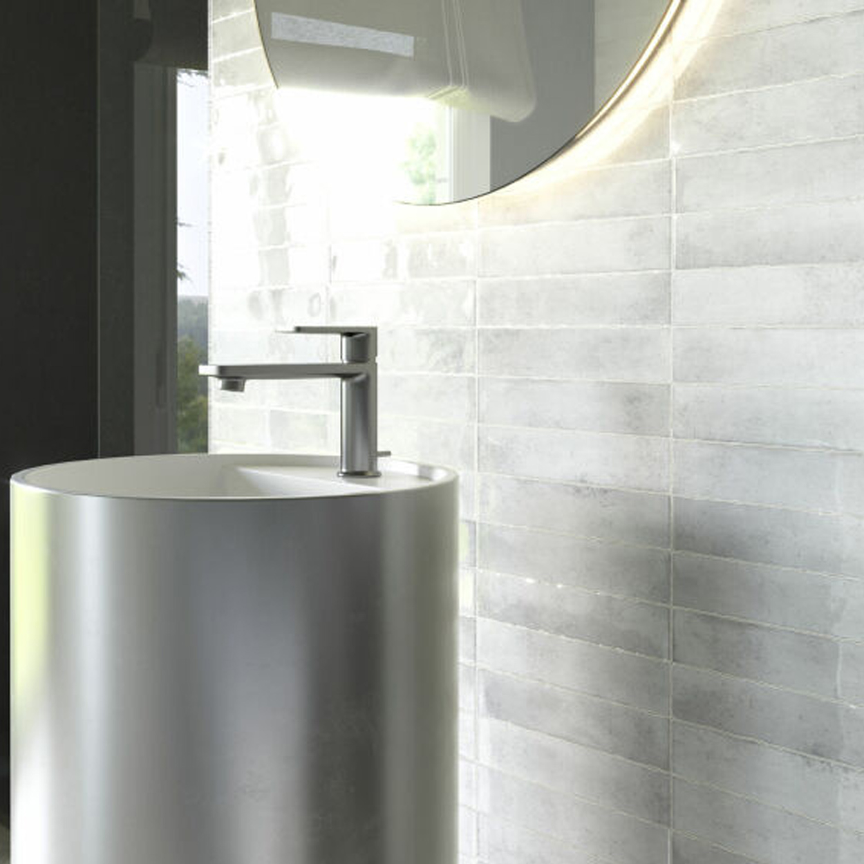 Cifre Ceramica Kalon White Wandtegel 5x25cm